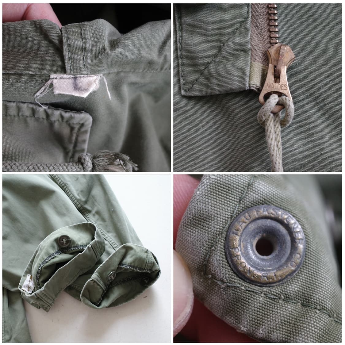 50년대 한국전쟁 해병대 USMC M-47 피시테일 파카 WALDES 상품이미지5