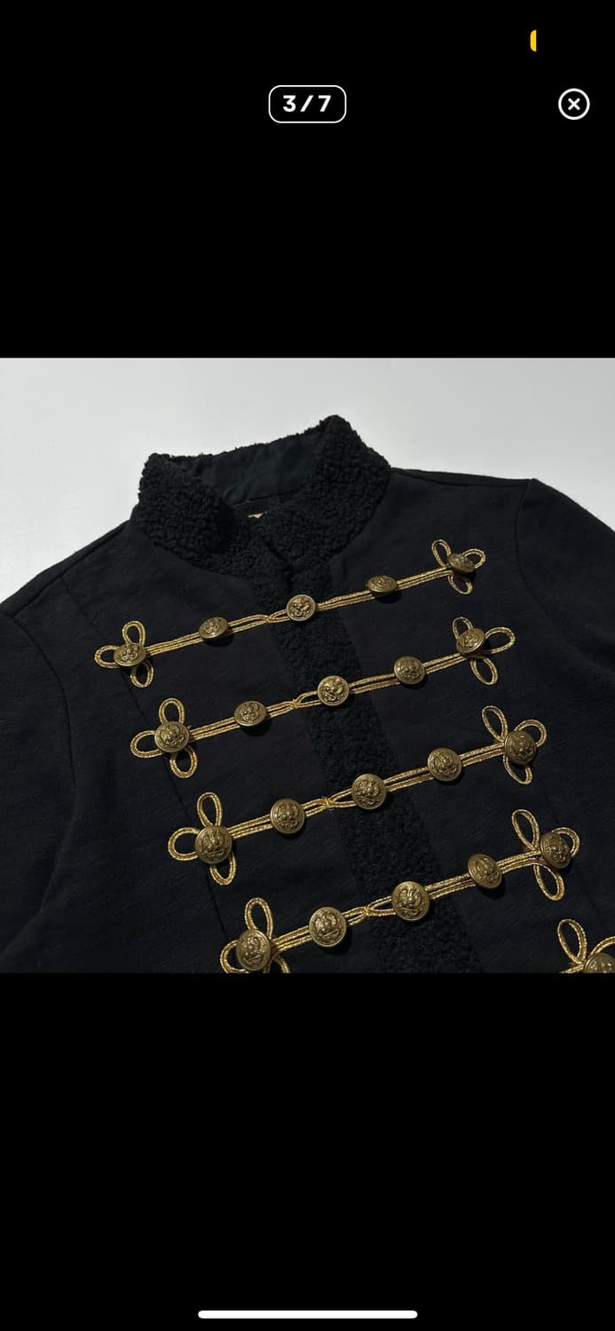 데님 앤 서플라이 랄프로렌 밀리터리 금장 버튼 자켓 상품이미지3