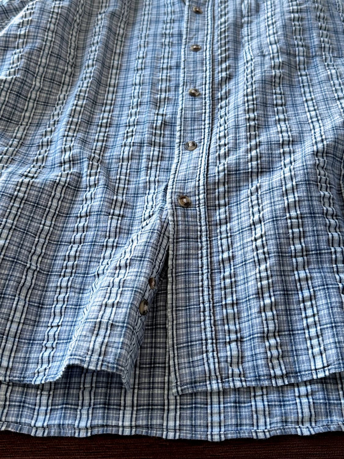 Natural sucker fabric H/S shirt 상품이미지3