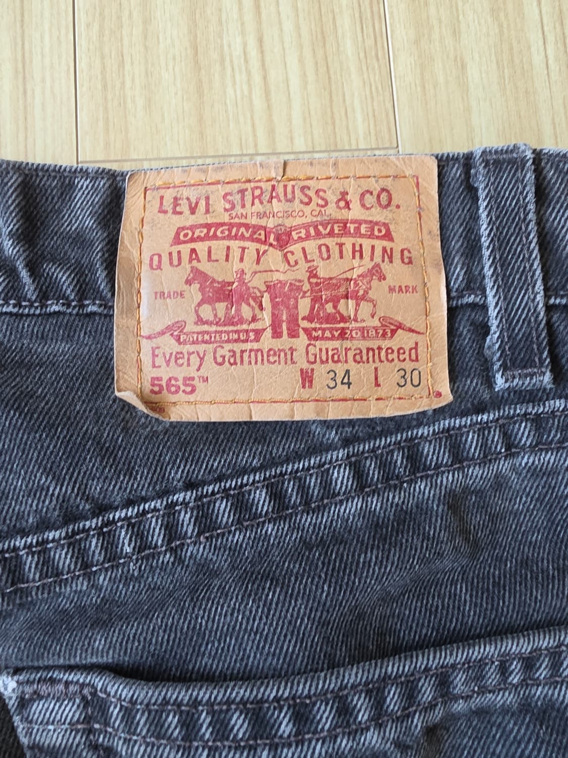 90's 리바이스 566 블랙 made in usa 상품이미지6