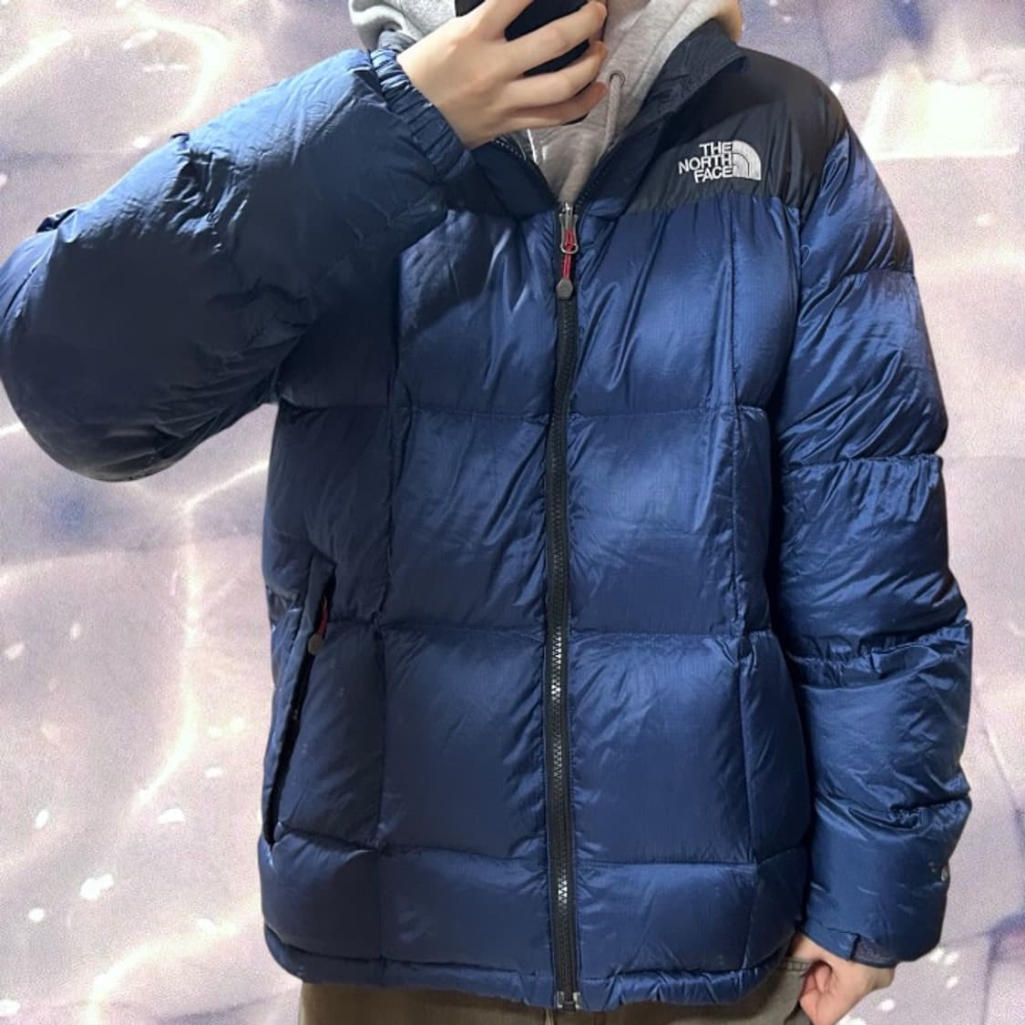 노스페이스 써밋 로체 구스다운 패딩 800 네이비 100 L 상품이미지2