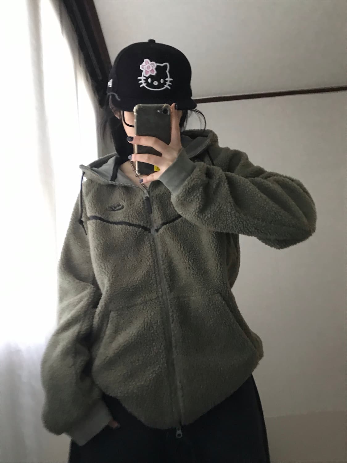 나이키 카키 투웨이 후리스 상품이미지2