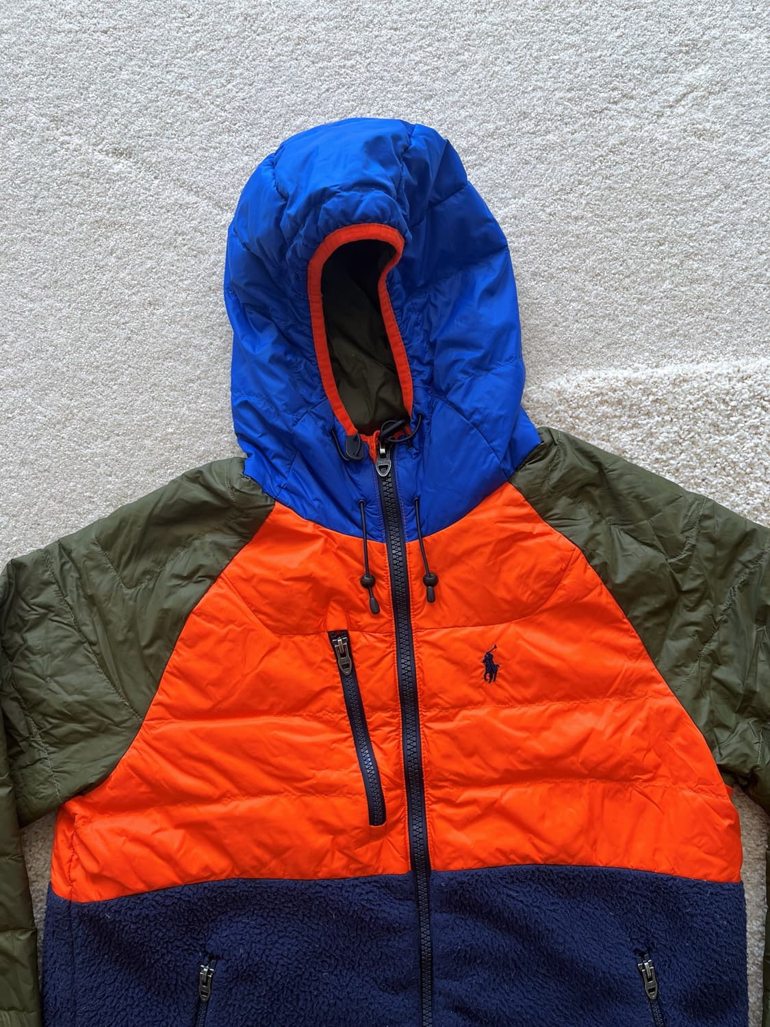 폴로 컬러 블록 플리스 자켓 (100-103) 상품이미지3