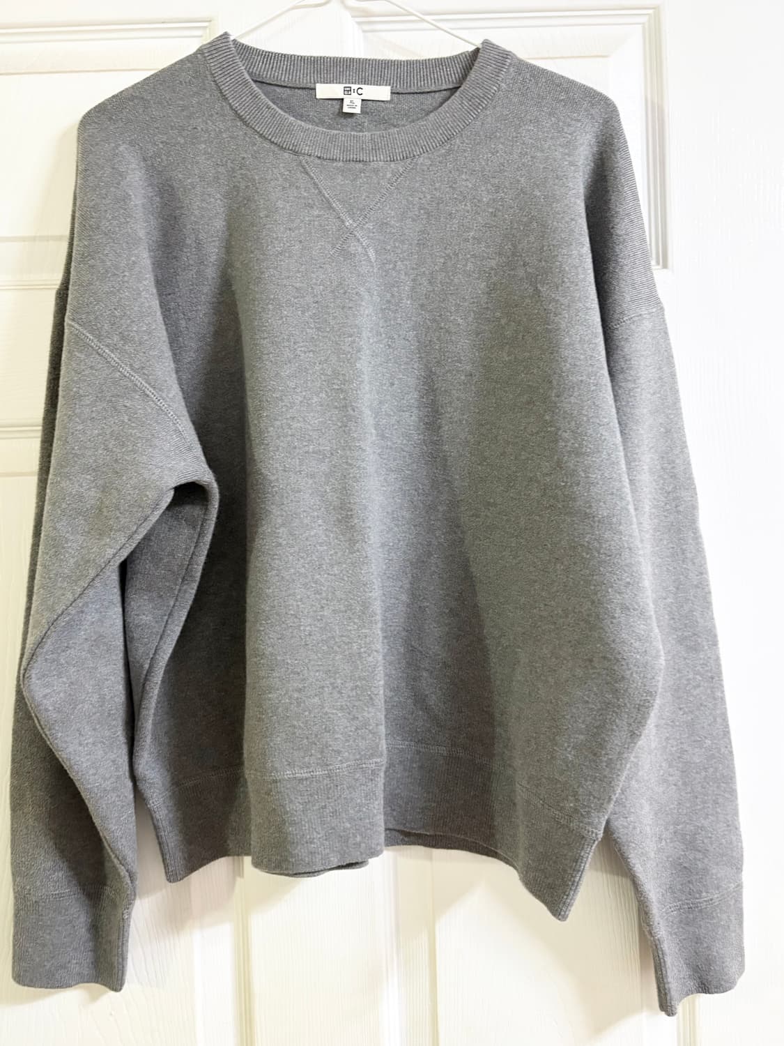 유니클로C 스무드코튼 크루넥 스웨터 맨투맨 니트 판매 양도 상품이미지2