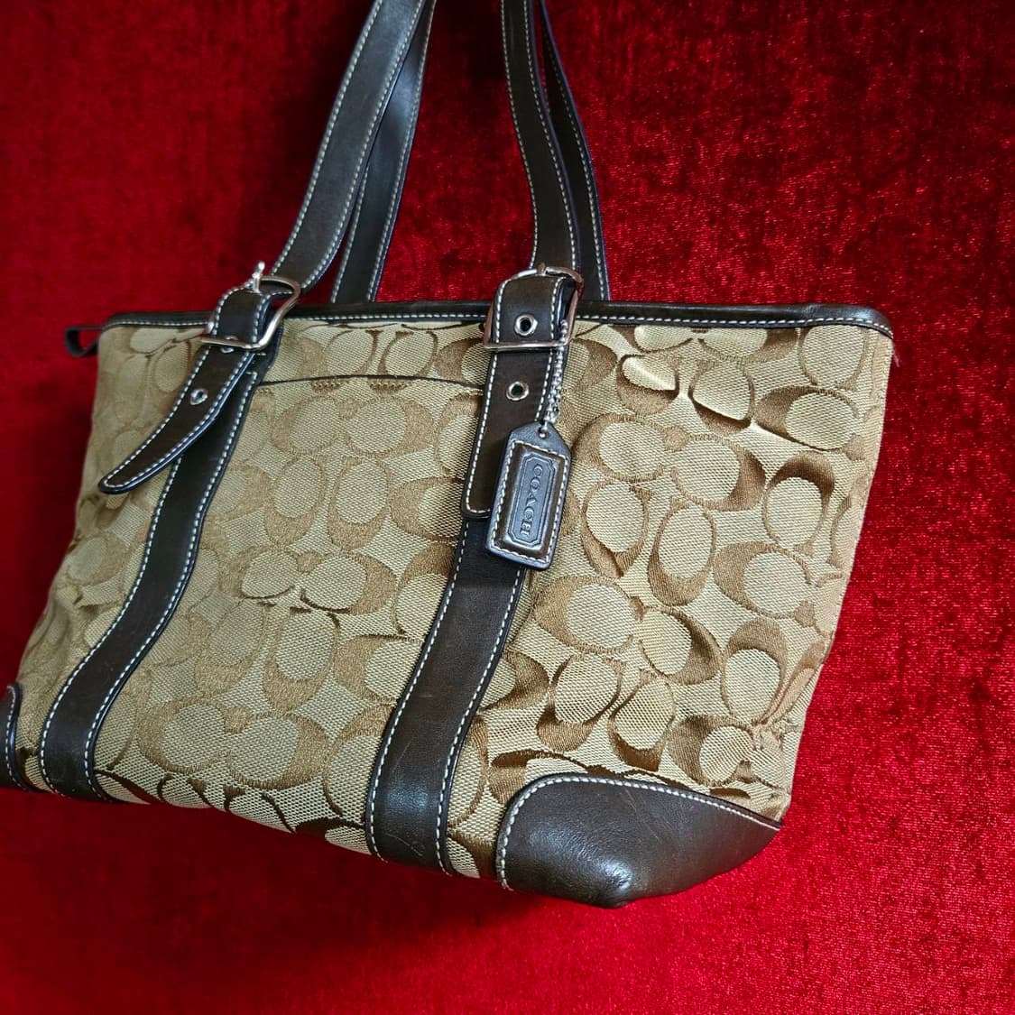 코치(Coach) 빈티지 시그니쳐 블라 숄더백 상품이미지2