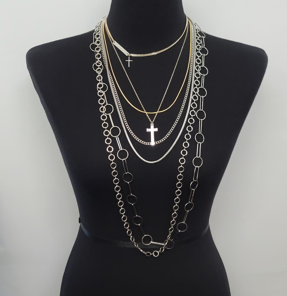 cross necklace set 상품이미지1