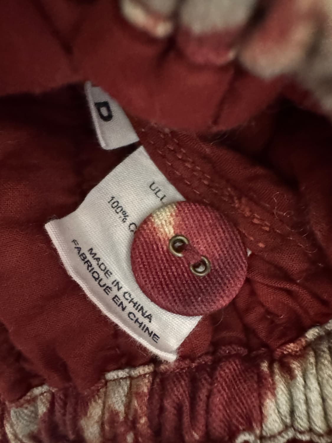 새상품 컨디션 Ulla Johnson 퀼팅 자켓 레드/베이지 P(44,5 상품이미지4