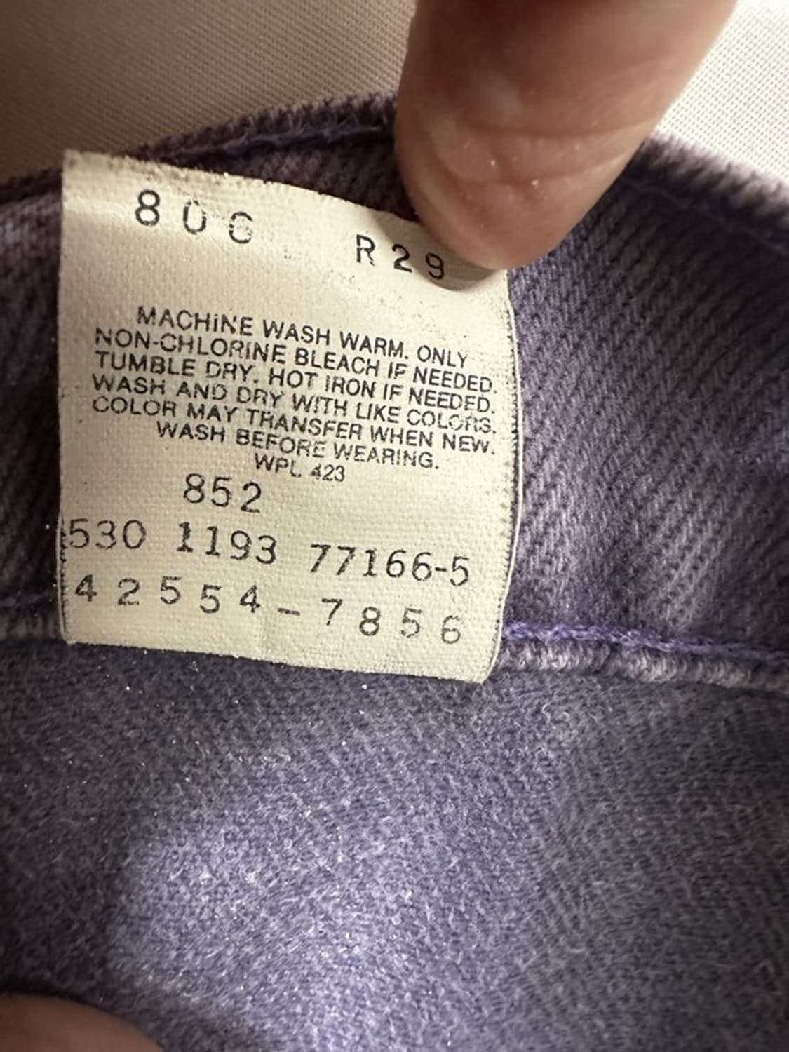 [W32L34] LEVI'S 560 90s USA 오렌지탭 컬러데님 상품이미지7