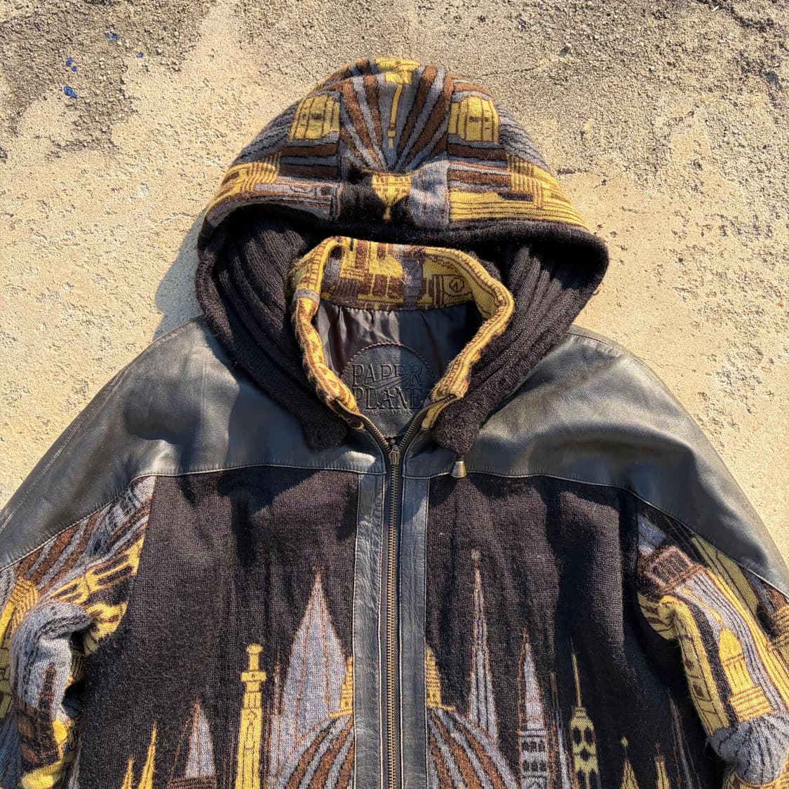 90s Paper Plane 빈티지 후드집업 자켓 L 상품이미지2