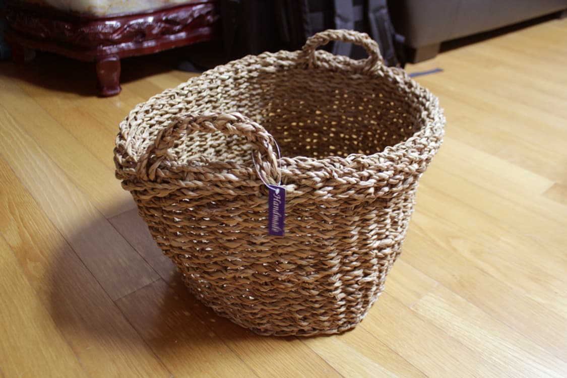 빈티지 내추럴 바구니 인테리어소품 빈티지소품 레트로소품 엔틱소품 수납함 상품이미지3