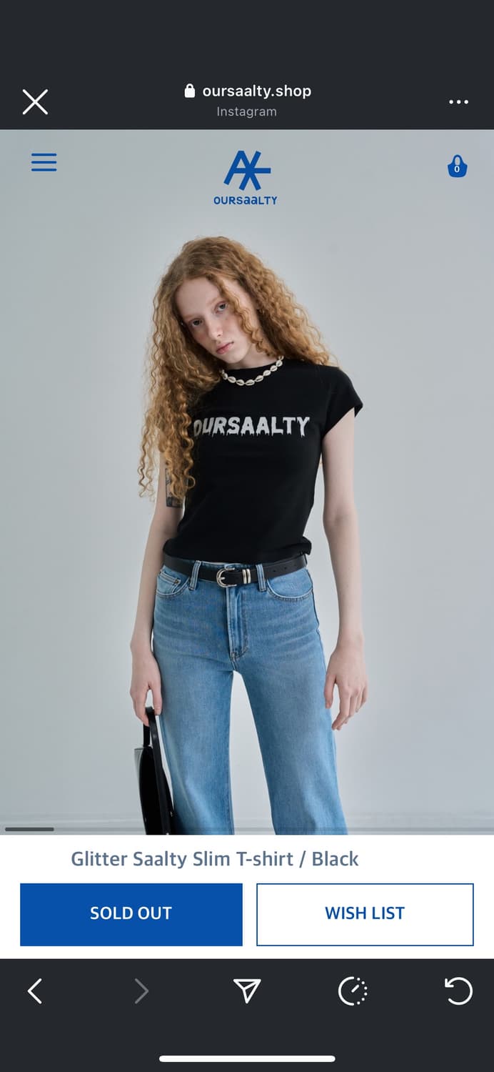 Oursaalty 아우어솔티 반팔티셔츠 상품이미지4