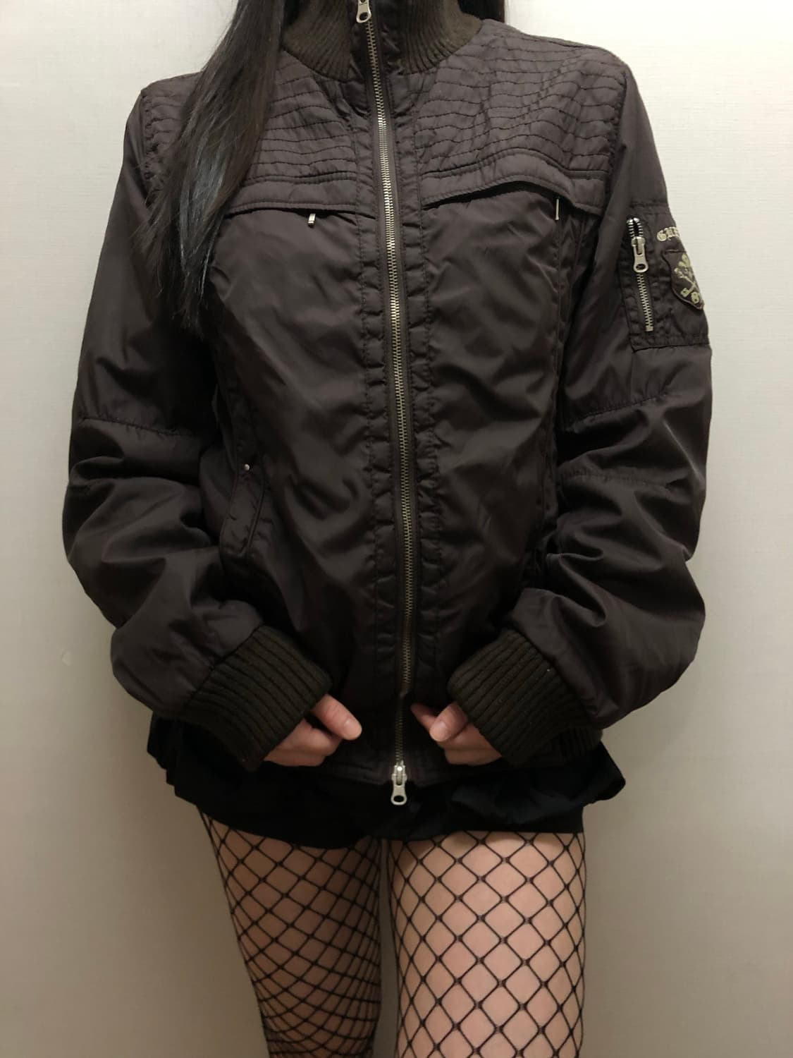 빈티지 게스 다크 브라운 점퍼 상품이미지6