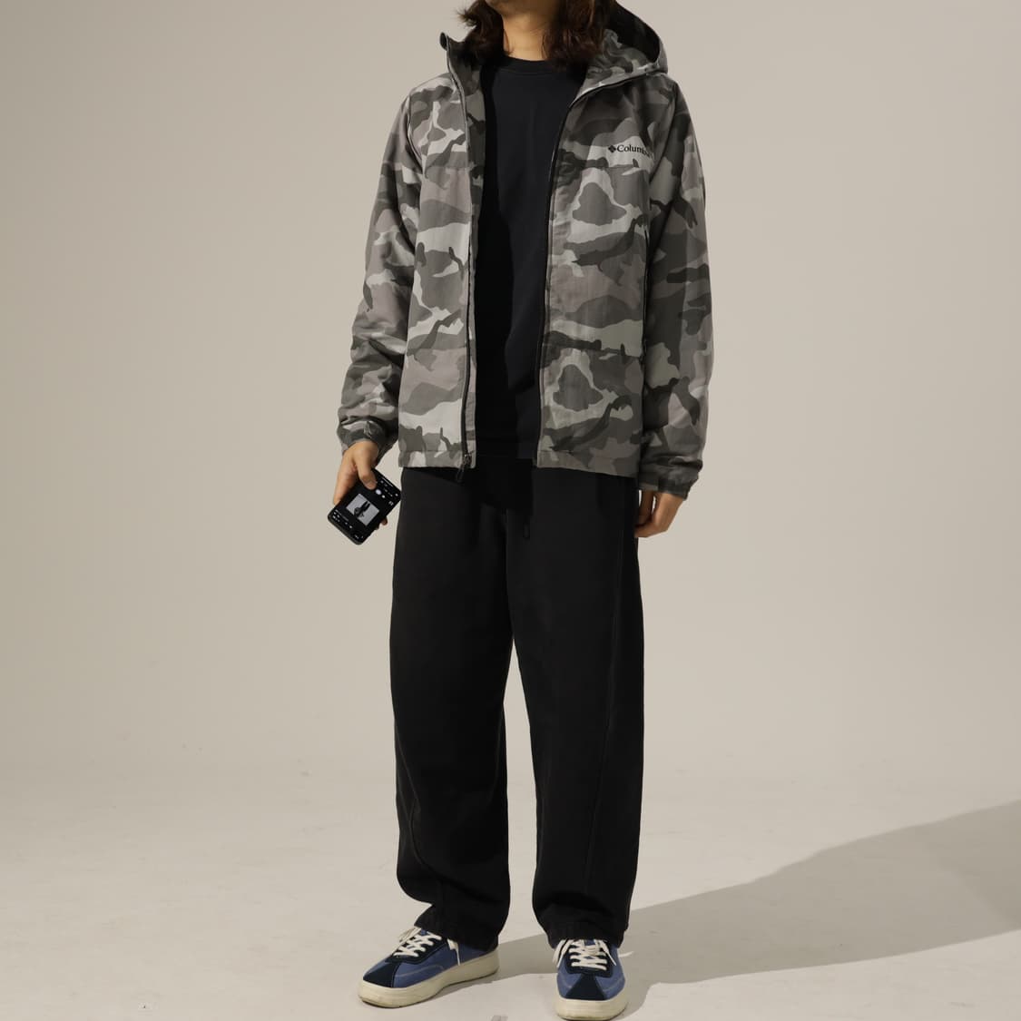 Columbia 그레이 카모 윈드 브레이커 상품이미지8