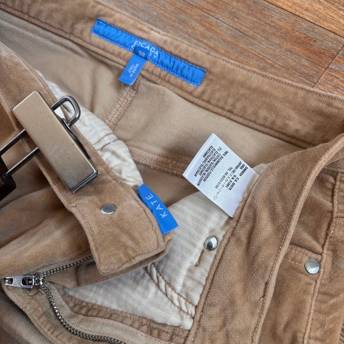 에스까다 스포츠 27 벨벳 워싱 캐주얼 팬츠 바지 이태리  FW 상품이미지5