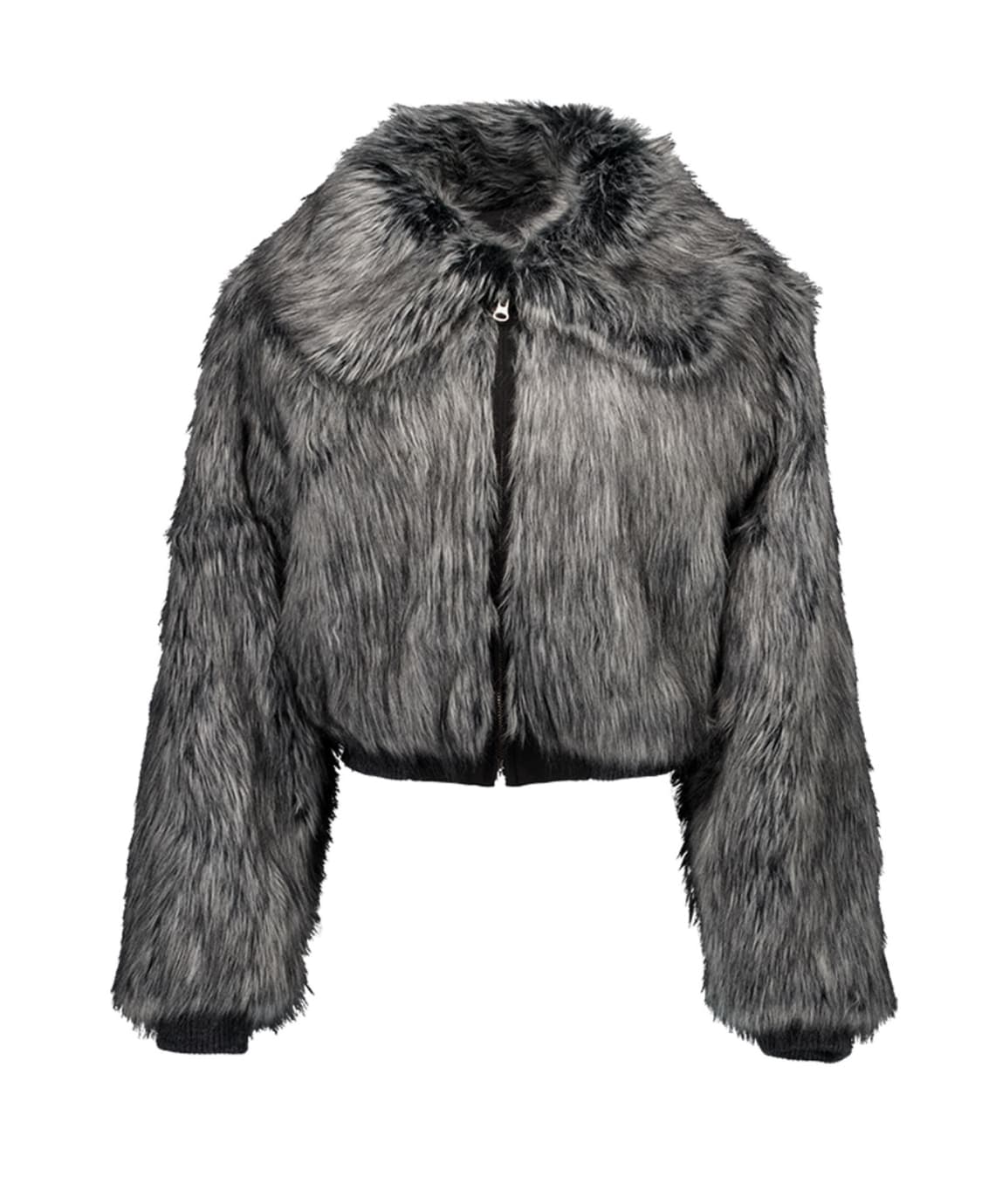 셋업이엑스이 FUR SHORT JACKET / CHARCOAL 상품이미지8