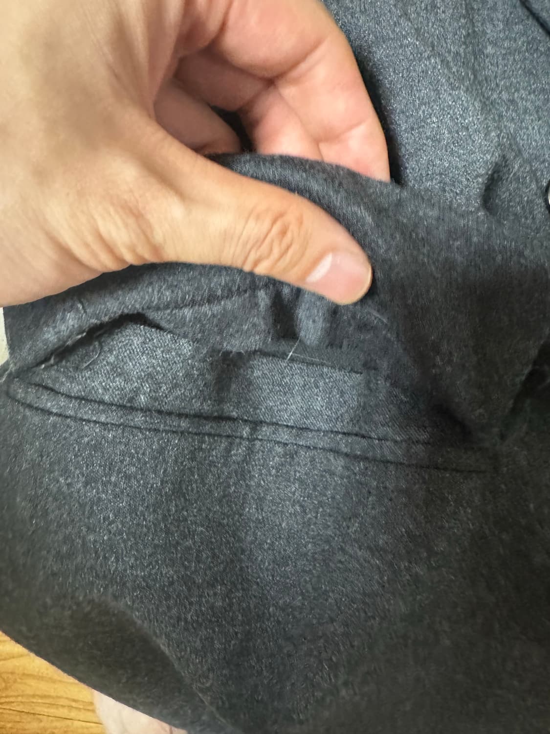 자라 아더에러 오버사이즈 율 블레이저 다크 그레이 L 상품이미지4