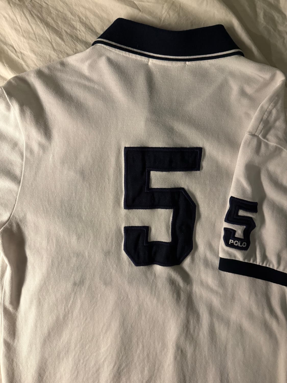 폴로 빅포니 파리 카라 반팔티 화이트 상품이미지3