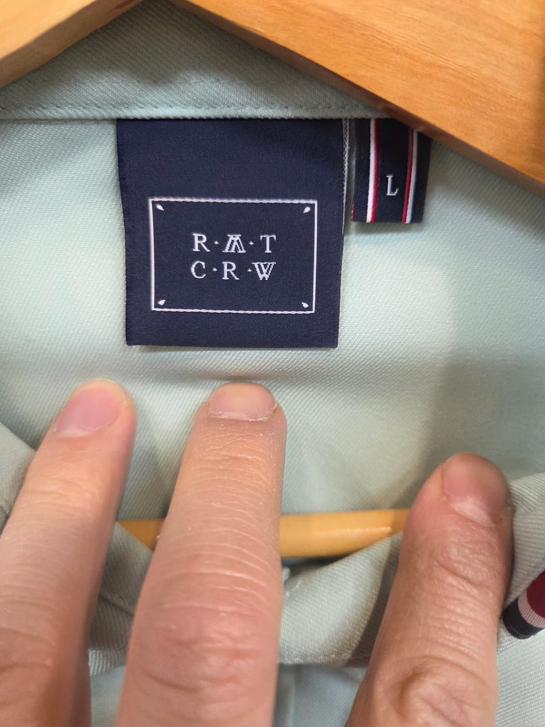 로맨틱크라운 오버핏 자수 셔츠긴팔 L 상품이미지3