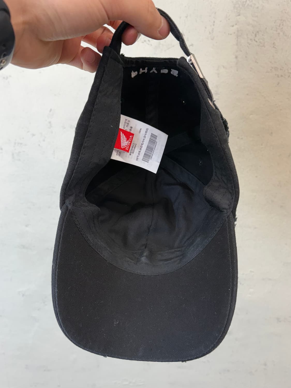 혼다 컷오프 볼캡 블랙 상품이미지4