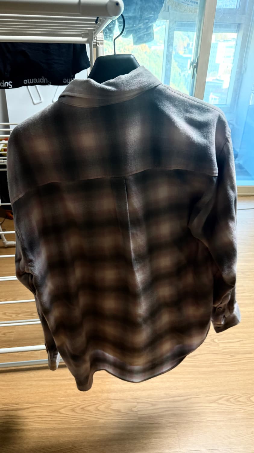 999휴머니티 easy check shirt brick ombre / 상품이미지4
