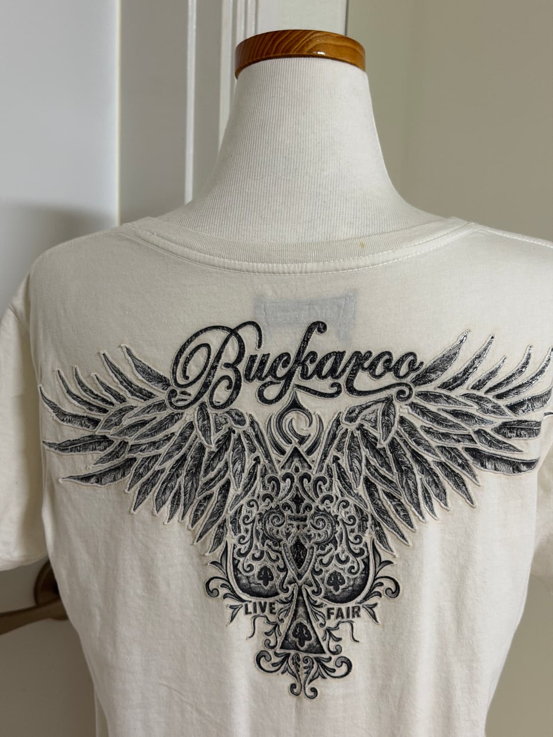 버커루 스컬 프린팅 큐빅 반팔  상품이미지5