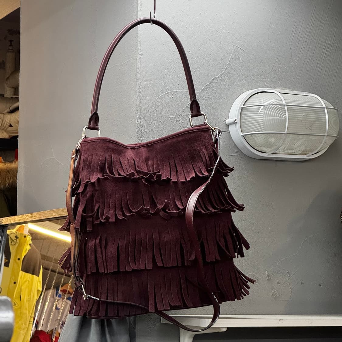 프린지 보헤미안 호보백 숄더백 (OS) 스웨이드 상품이미지2