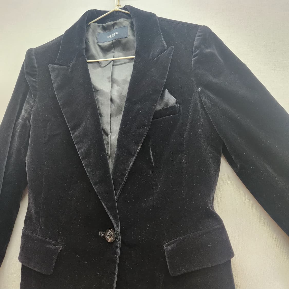 쉬즈미스 벨벳 블레이저 자켓 55(S) 상품이미지3