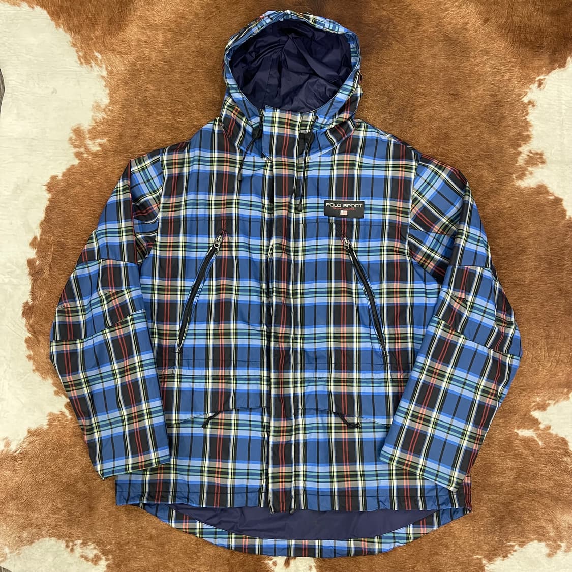 90's POLO sport  타탄 체크 후드 자켓 상품이미지2