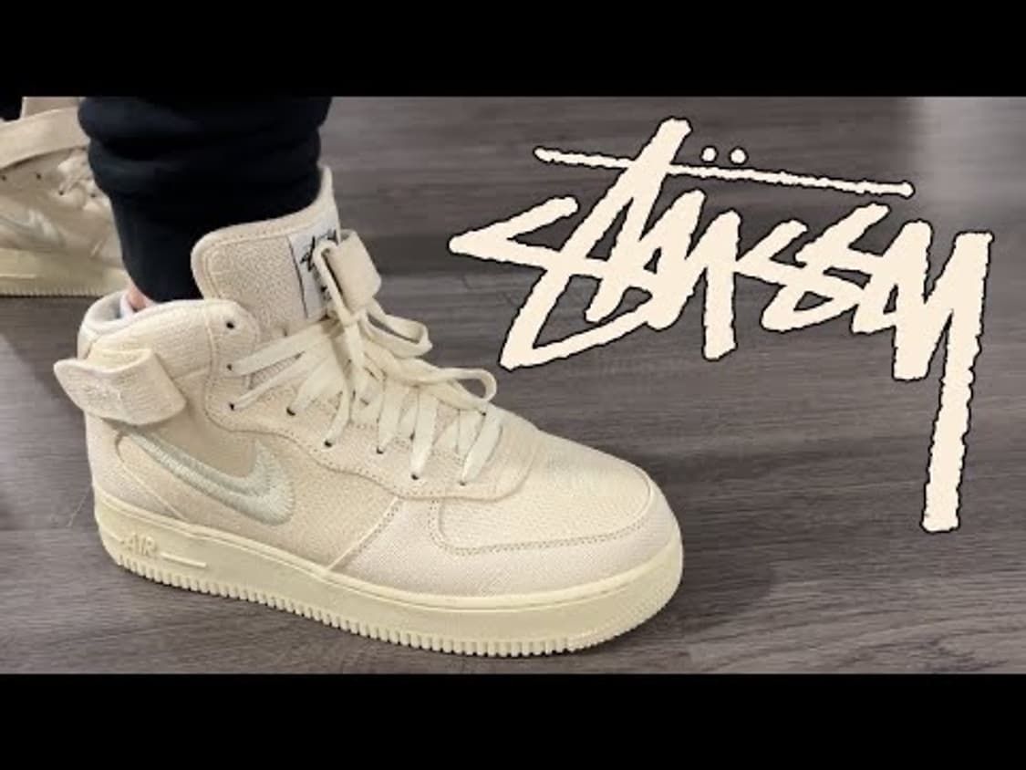 Nike x Stussy 에어포스 1 '07 Mid SP Fossil 상품이미지4