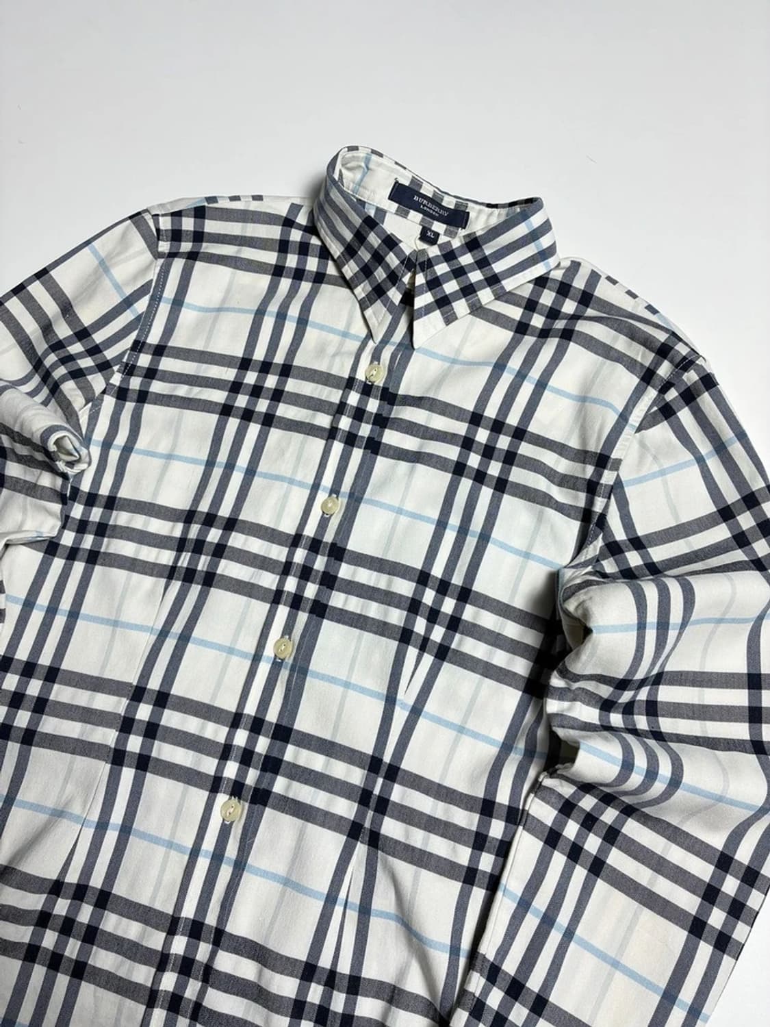 버버리 런던 00's 클래식 체크 패턴 카라 셔츠 R1198 상품이미지2