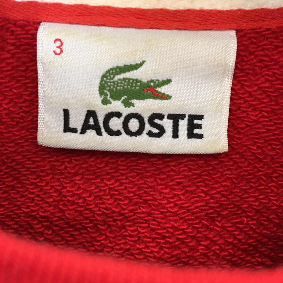 라코스테 패치로고 스트라이프 스웻셔츠 95 블뢰블랑  상품이미지5