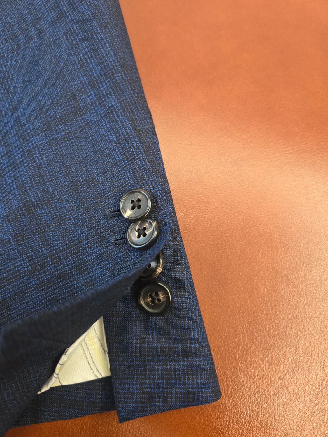 가브리엘파시니 네이비 체크 재킷, 베스트 세트 48 상품이미지4