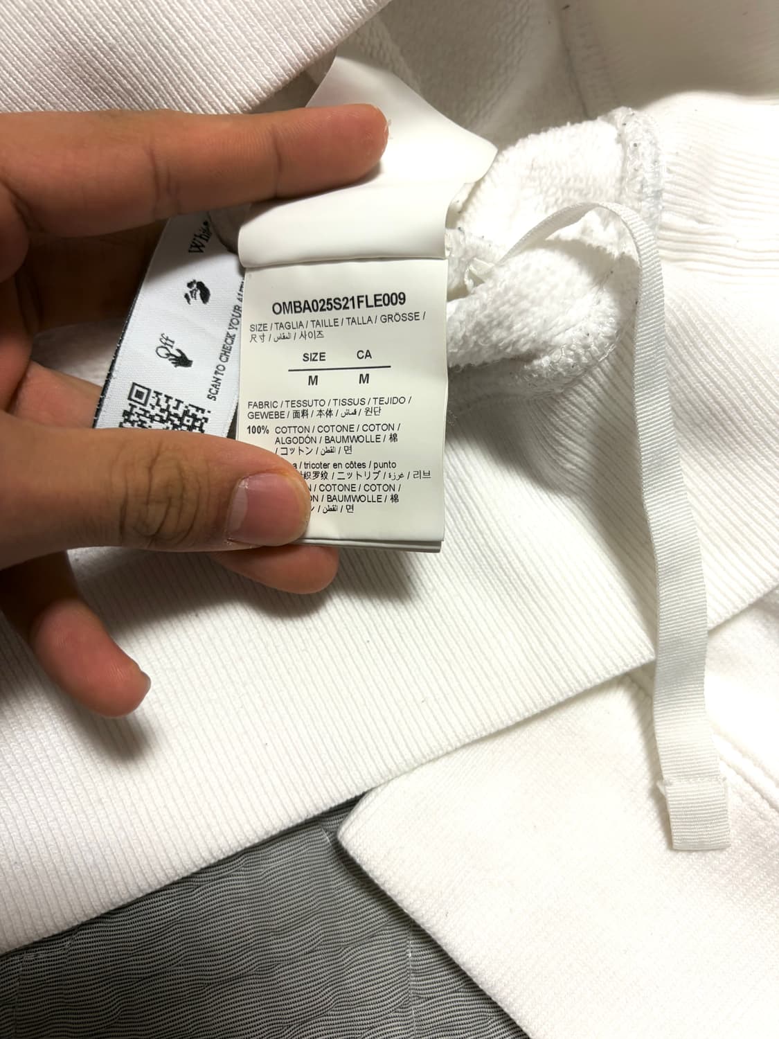 오프화이트 카라바지오 맨투맨 상품이미지4