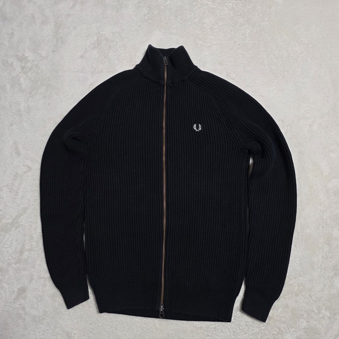 (XS)여성 프레드페리 골지 니트 집업  상품이미지1