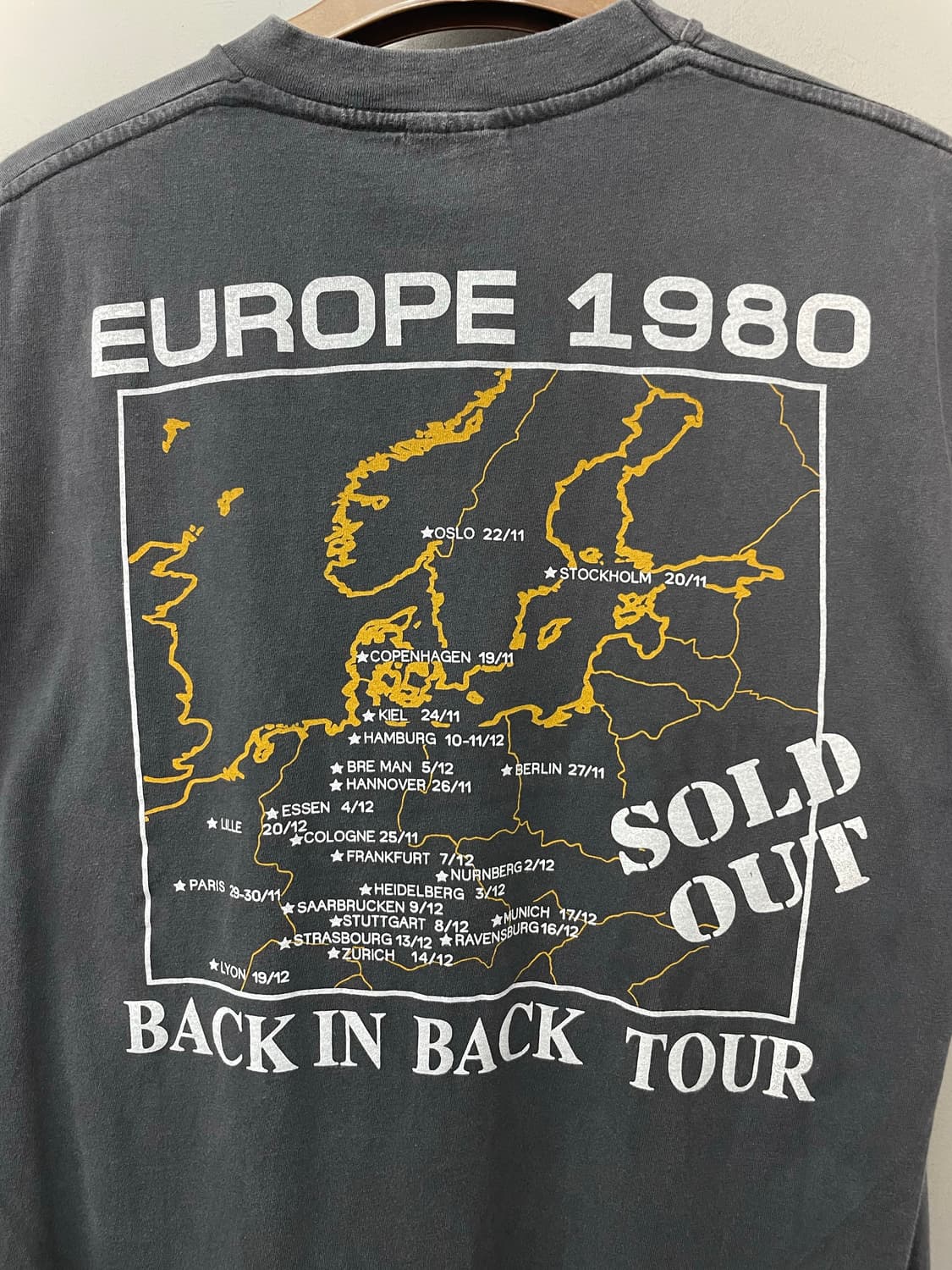 빈티지 ACDC 밴드 프린팅 반팔 H2393 상품이미지5