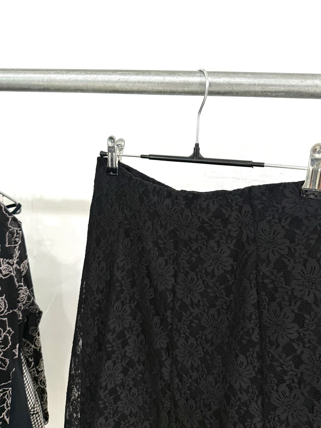 Black Lace Long Skirt 상품이미지9