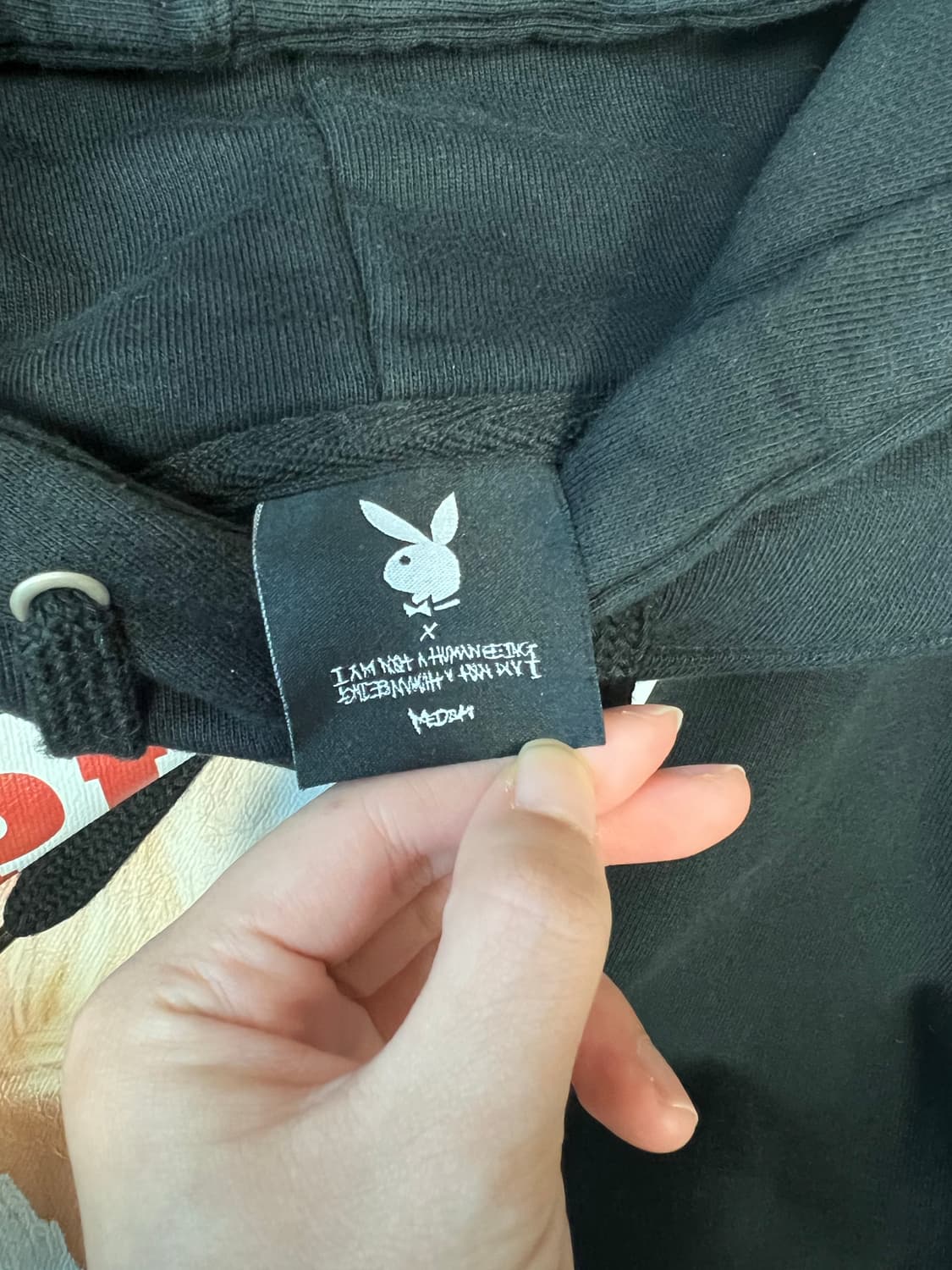 플레이보이 X 아이엠낫어휴먼비잉 후드티 상품이미지5