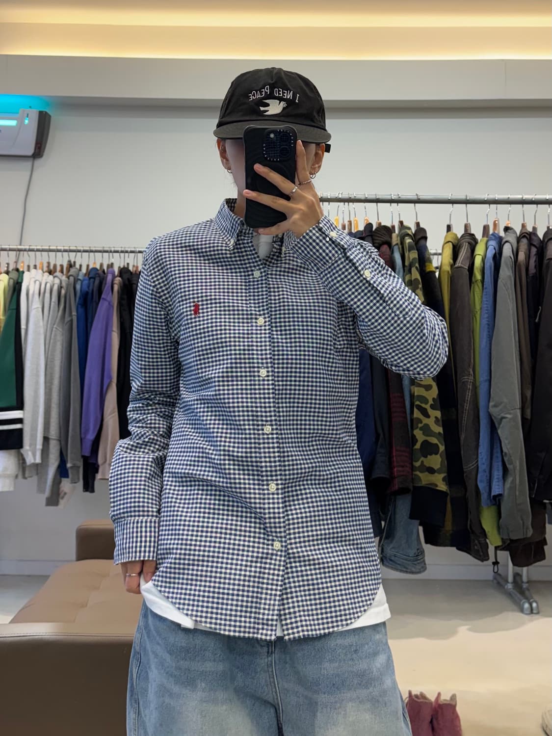 폴로 랄프로렌 깅엄 체크셔츠 상품이미지5