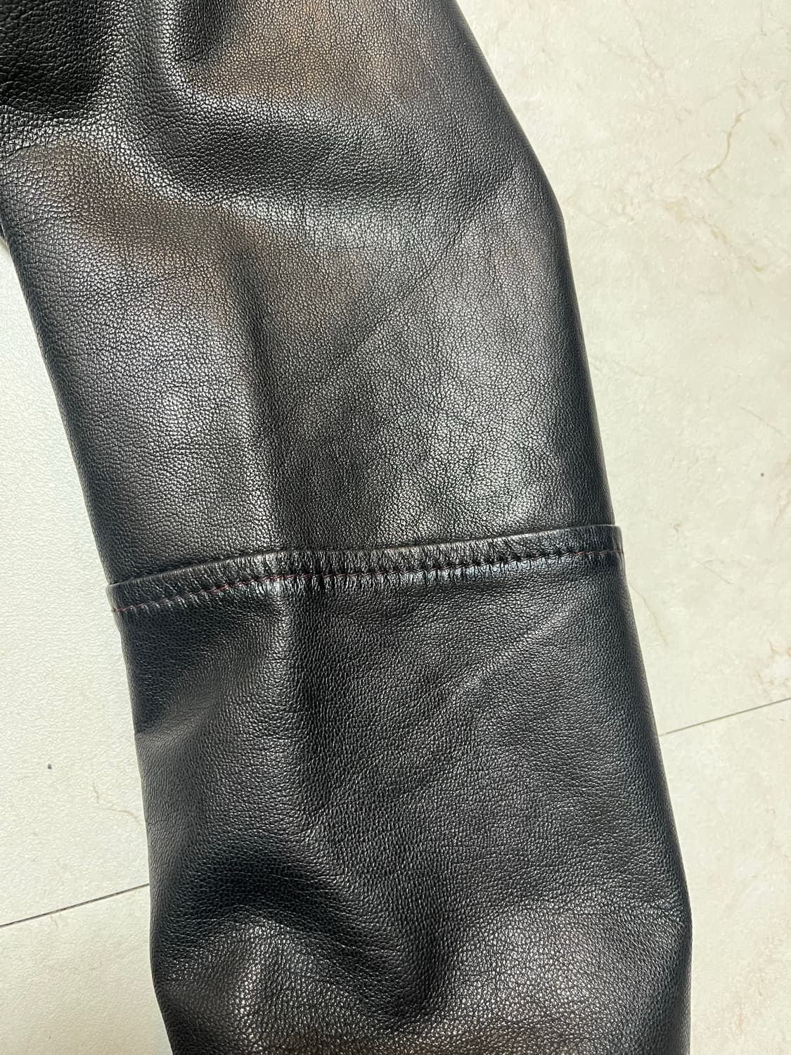 베르사체 진스 레더 자켓 Made in italy 상품이미지6