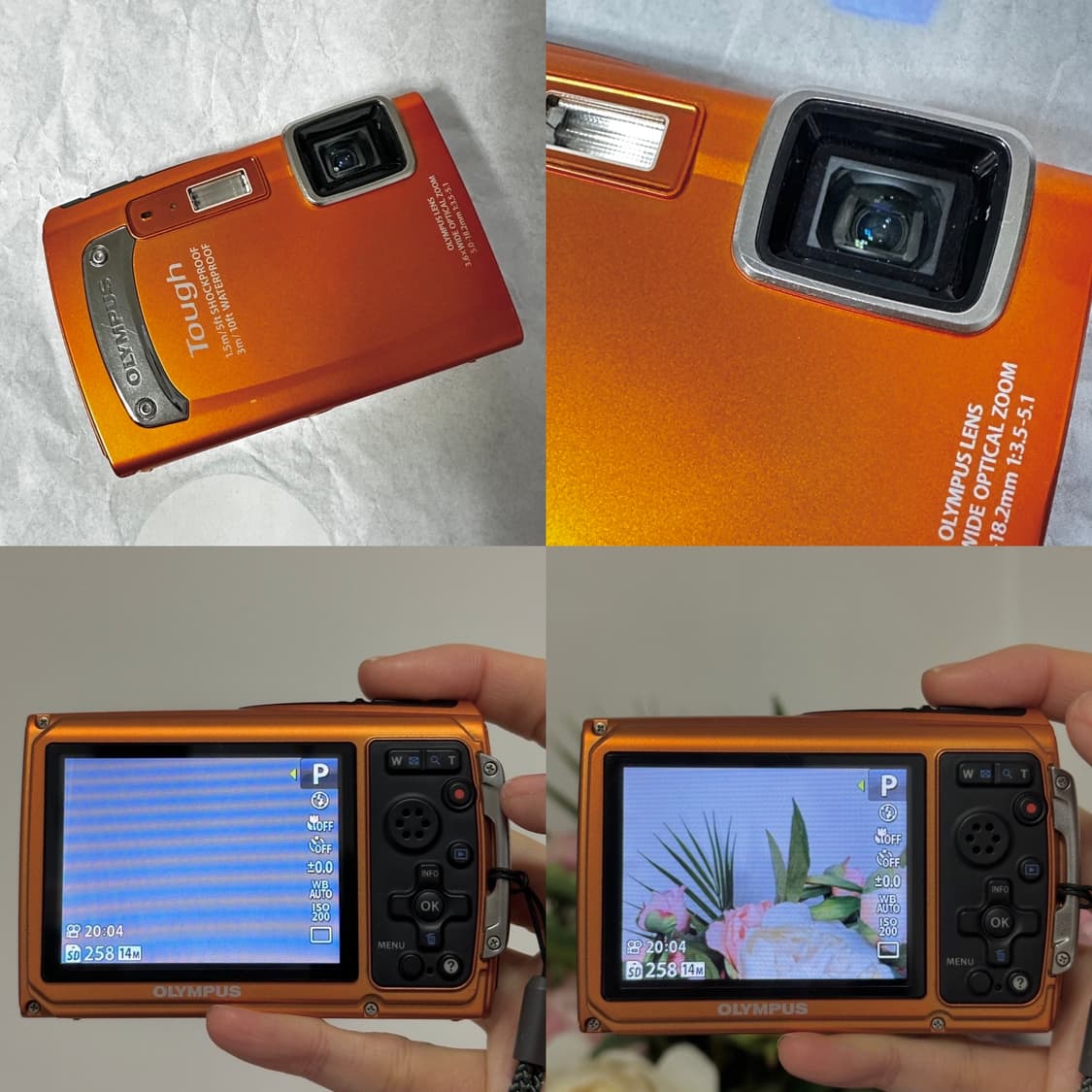 올림푸스 터프 Olympus Tough TG-310 🍊오렌지 빈티지디카 상품이미지5