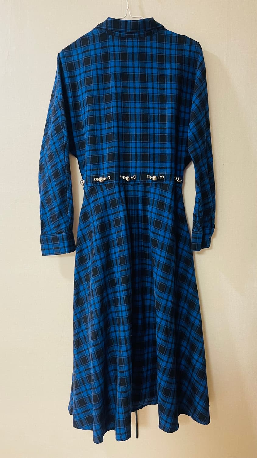 마쥬 maje REBEL 체크 셔츠형 롱 원피스 2사이즈 정가 225유로 상품이미지6