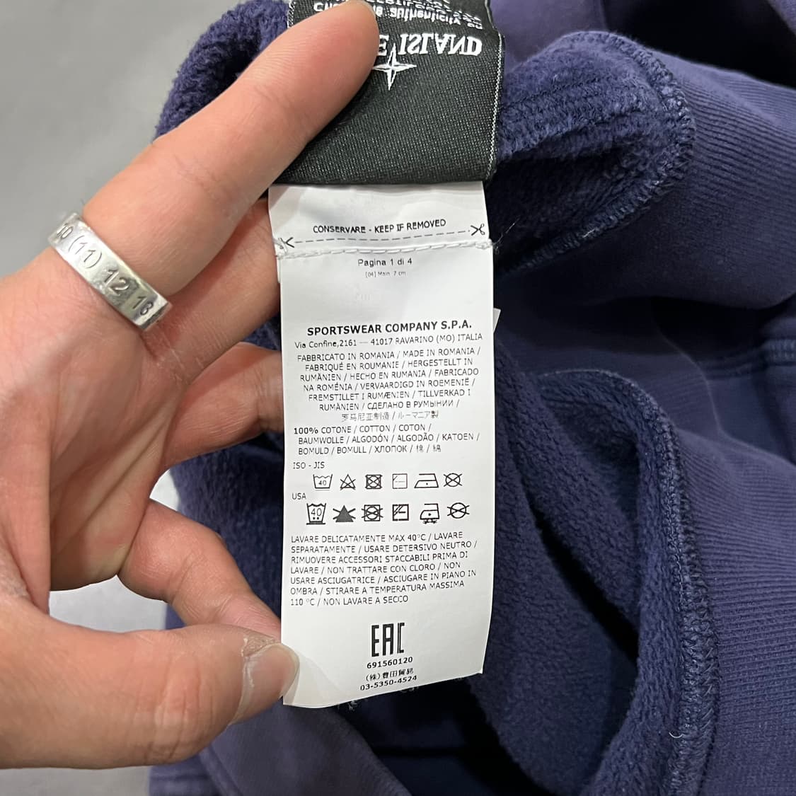  스톤아일랜드 반집업 스웻셔츠 y14617 상품이미지10