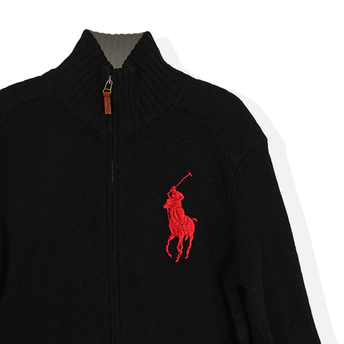 폴로랄프로렌 빅 포니 램스울 2Way 니트 집업 (S) 상품이미지4