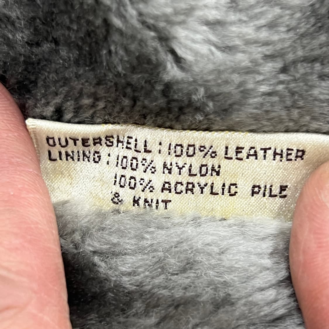 VTG 빈티지 그레이 레더 자켓 42 상품이미지9