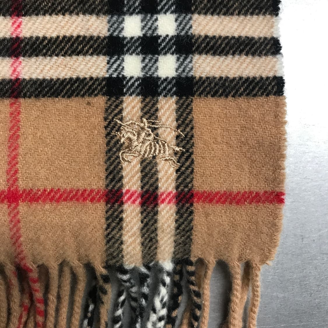 버버리 정품 울/캐시미어 머플러 베이지 상품이미지4