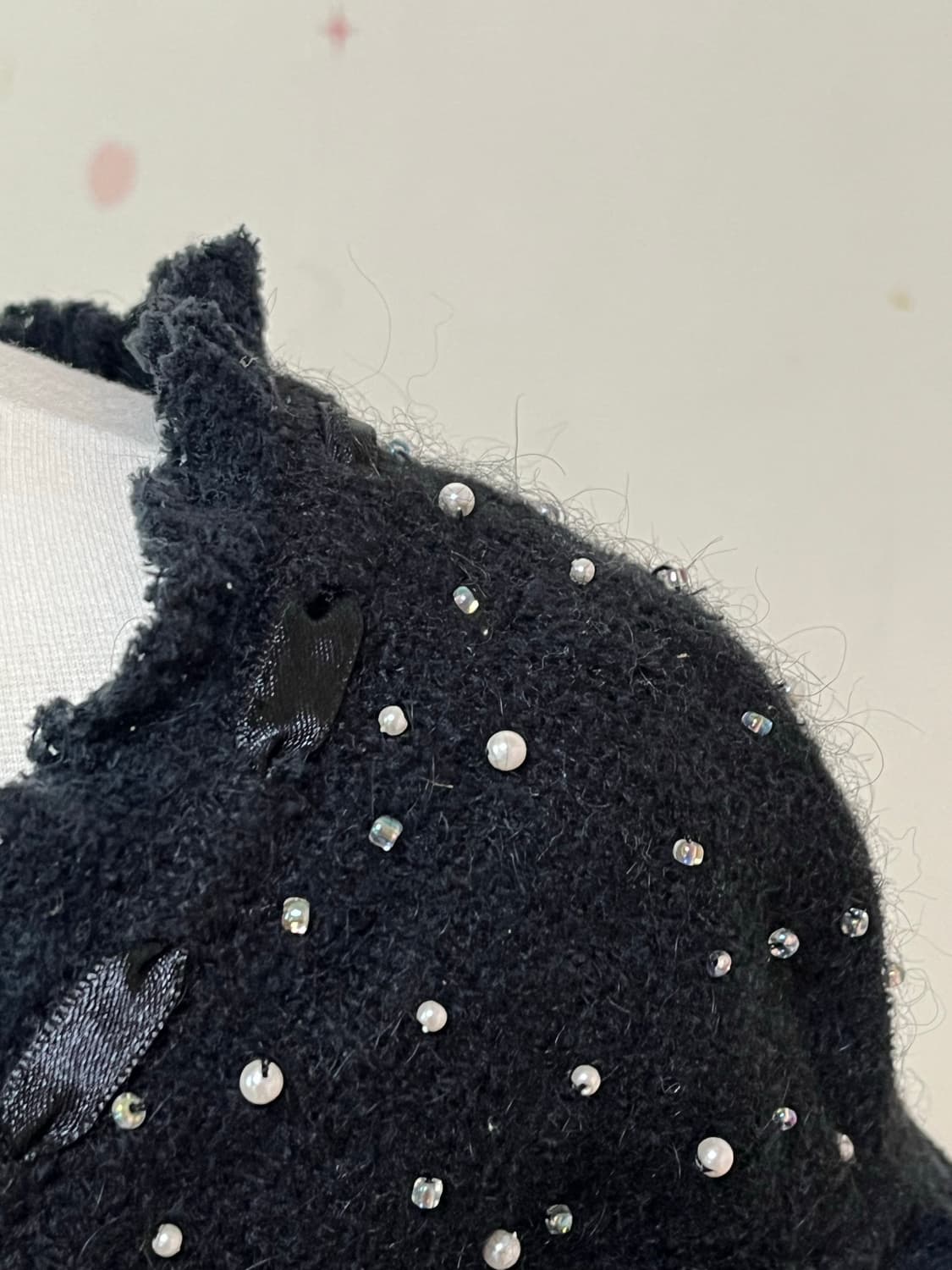 일본 빈티지 갸루 로걀탑 니트 탑 진주 히메갸루 오네갸루 상품이미지3