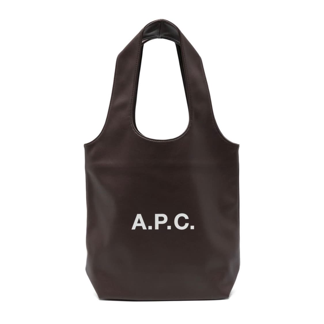 아페쎄 다크브라운 스몰 니논 로고 토트백 상품이미지1