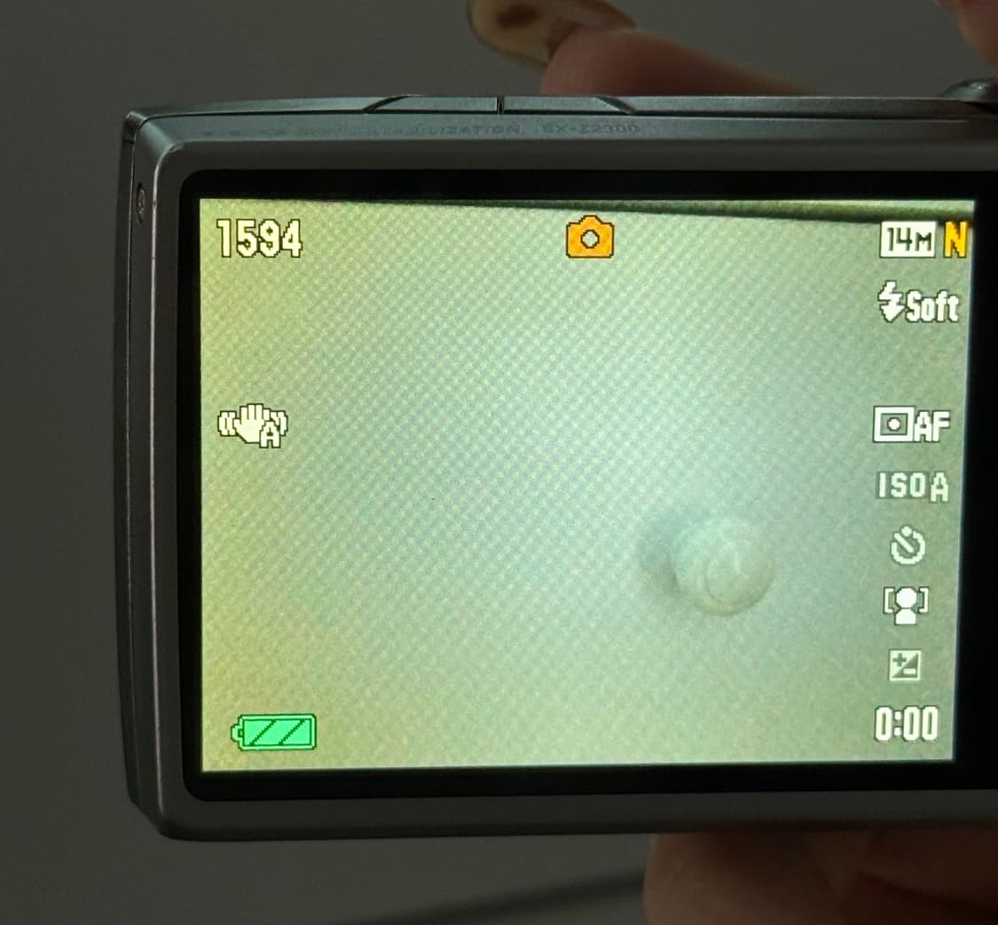 카시오 엑슬림 z2300 디카 민트색상 민트급 상품이미지6