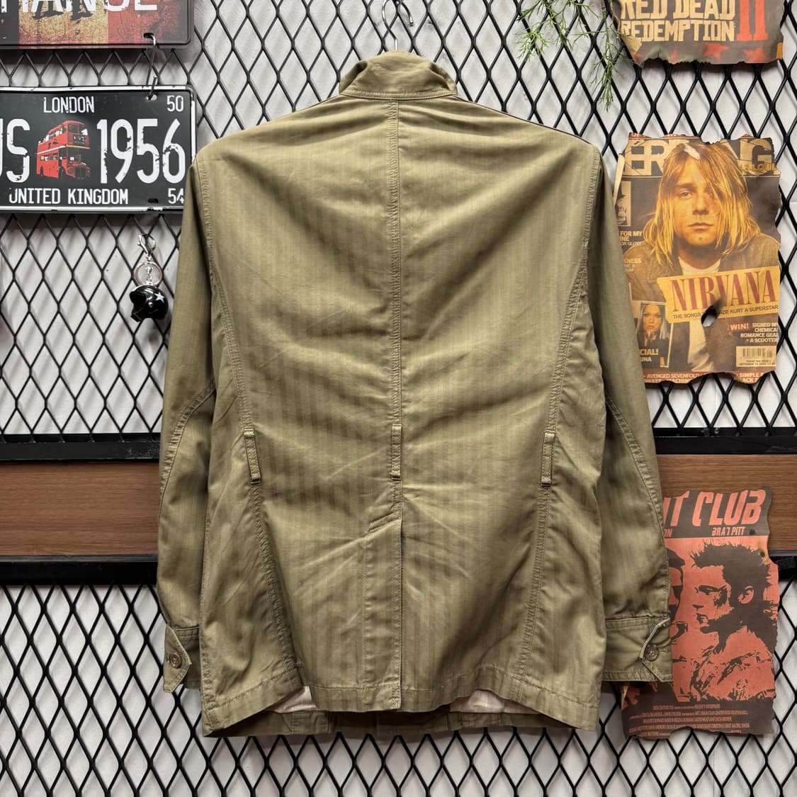 JPN VINTAGE M-65 필드자켓 전면 포켓 포인트 라이트카키 상품이미지2
