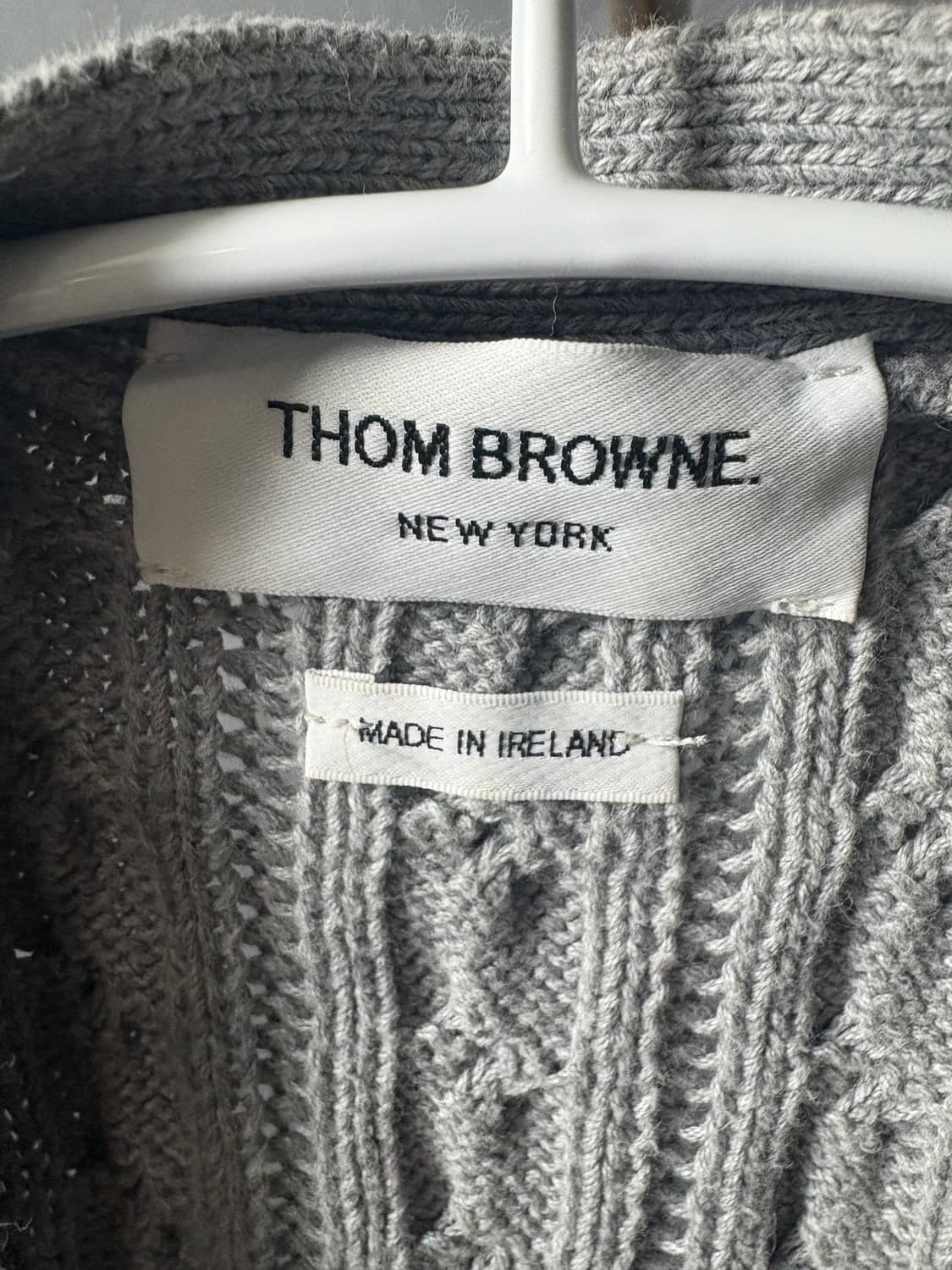 톰브라운 그레이 케이블 니트 가디건(4사이즈) 상품이미지4